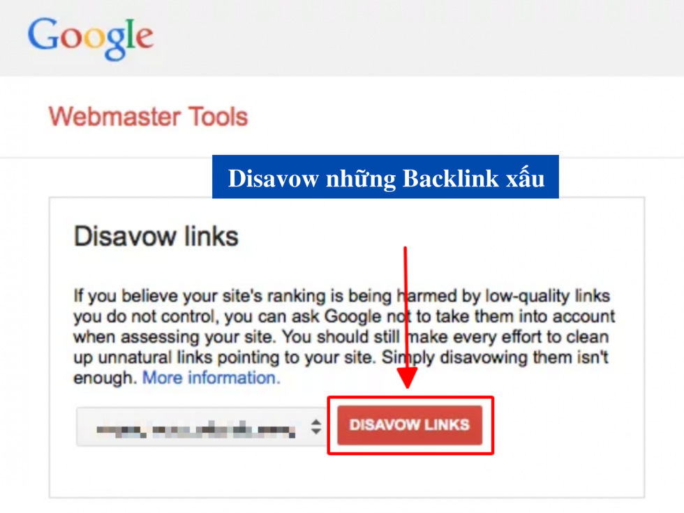 Cách loại bỏ các backlink xấu