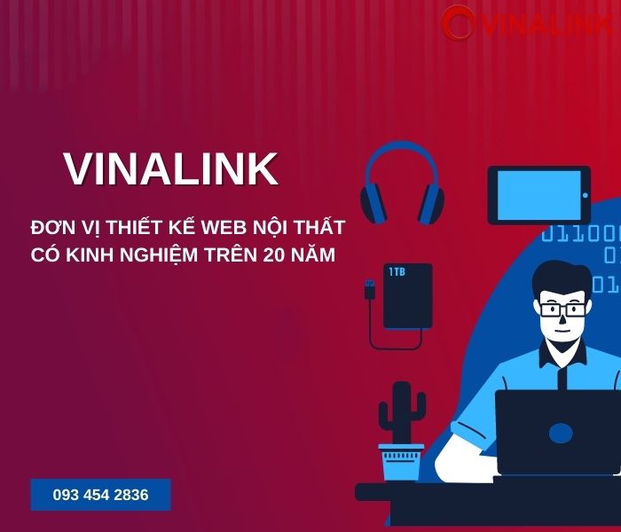 Vinalink - Agency thiết kế website nội thất đẹp