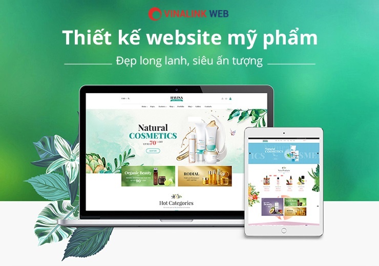 Thiết kế website bán mỹ phẩm