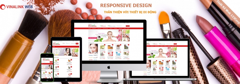 Giao diện web mỹ phẩm
