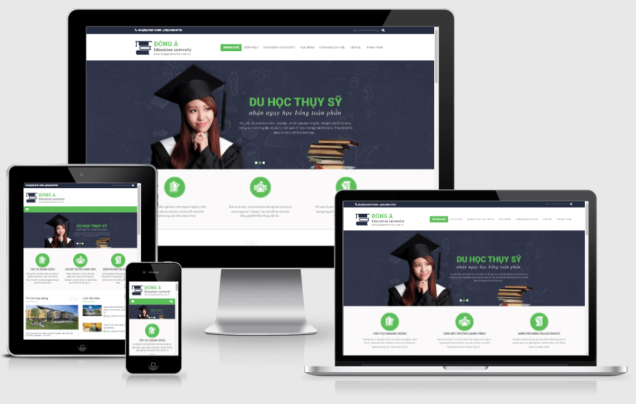 Thiết kế website du học