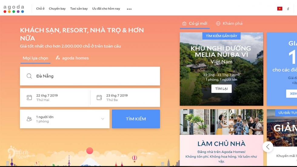 Thiết kế website du lịch đẹp